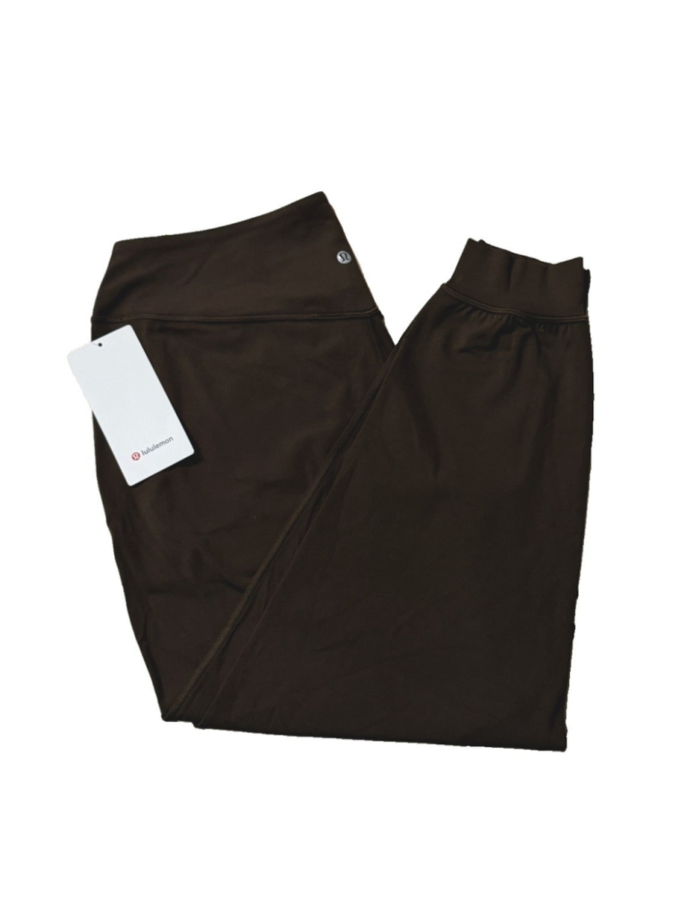 LULULEMON ALIGN HIGH RISE JOGGER SHORT 26” WALNUT CHUNCH COLOR SIZE 10